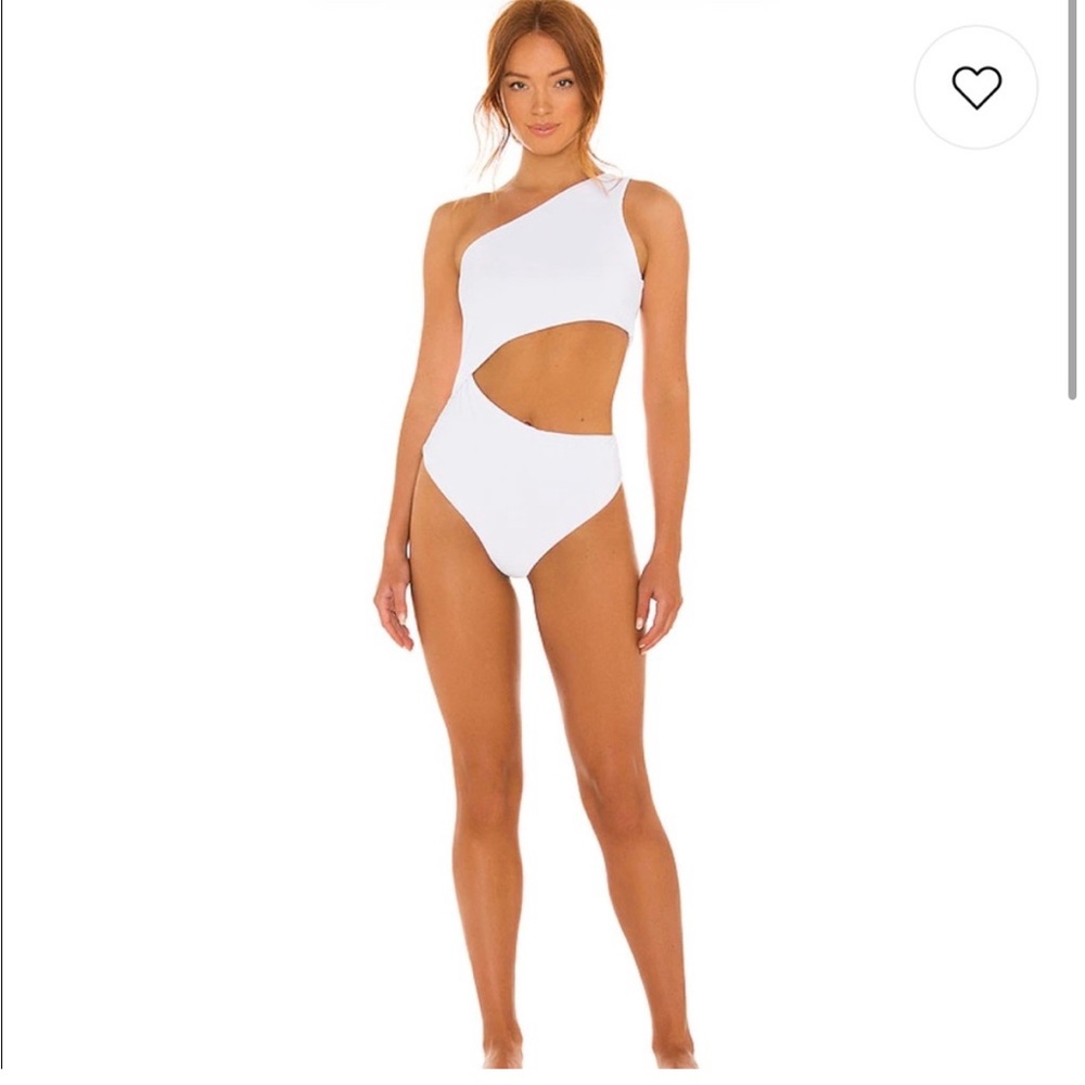 Beach Riot Celine One Piece Swimsuit in White